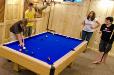 Game room and pool table